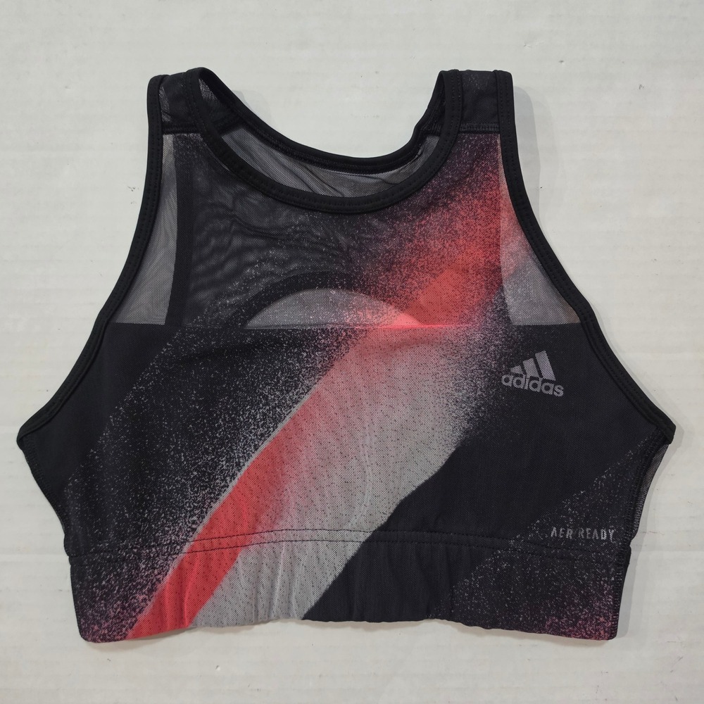 adidas Unleash Confidence AEROREADY High Neck Mesh Sports Bra GD4537 Small